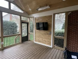 Modern Screened Porch with Clean Lines