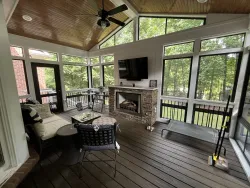 Screened Porch with Contemporary Design