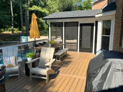 Screened Porch with Comfortable Seating